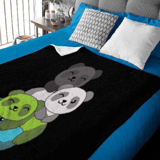 Quiosexual Flag Pride Lgbtq Cute Panda Baby Blankets