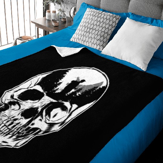 Hiking Hike Skull Skull Nature Baby Blankets