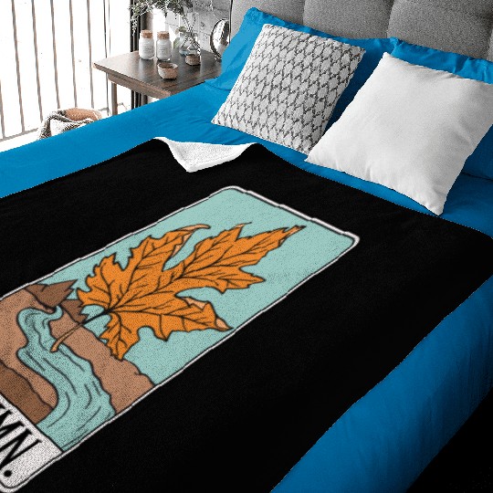 The Autumn - Tarot Card Baby Blankets