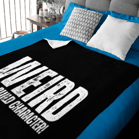 Weird Dads Build Character Funny Dad Baby Blankets