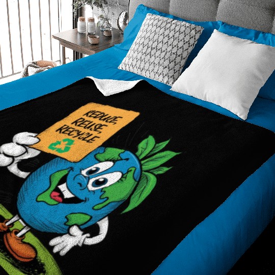 Reduce, Reuse, Recycle Earth day - April 22 Baby Blankets