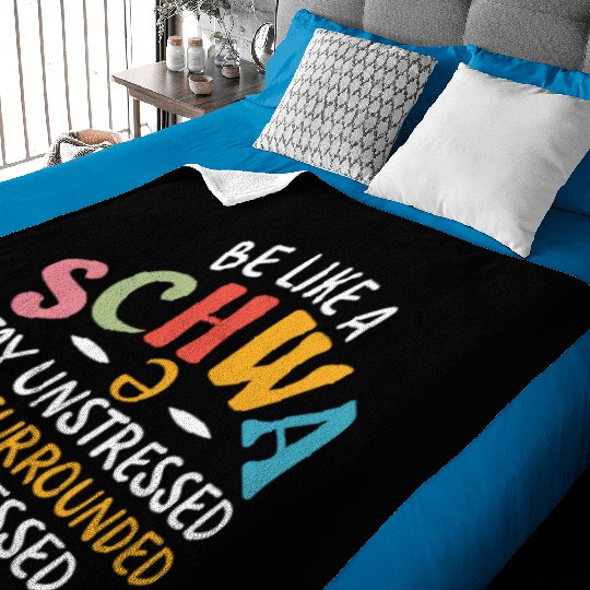 English Teacher Funny Grammar Baby Blankets