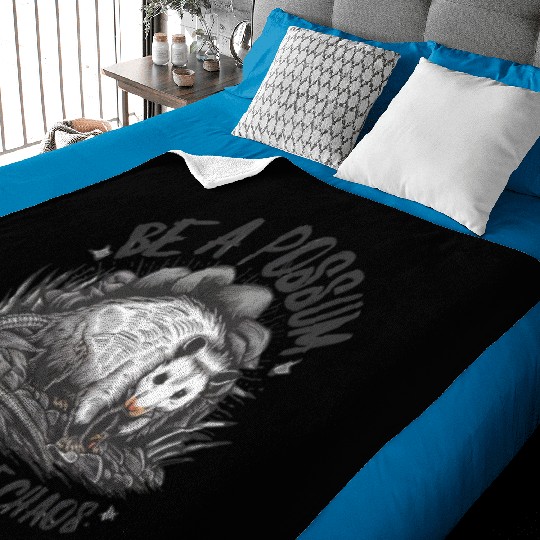 Be a Possum in a world of chaos Street Cats Squad Baby Blankets