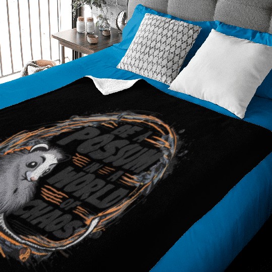 Be a Possum in a world of chaos Street Cats Squad Baby Blankets