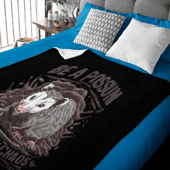 Be a Possum in a world of chaos Street Cats Squad Baby Blankets