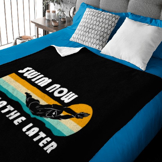 Swimming Pool Swimming Trunks Baby Blankets