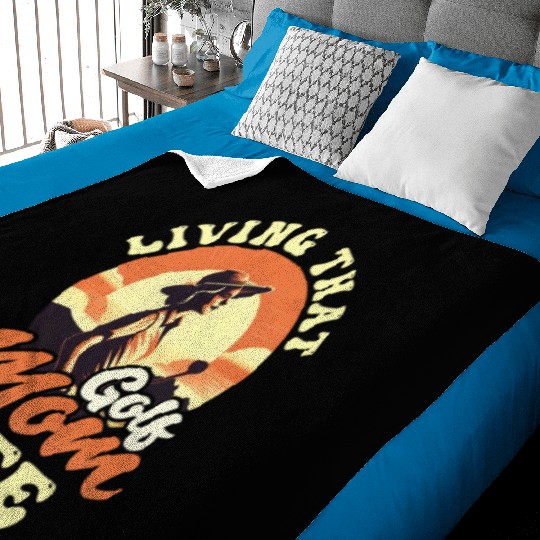 Golfing Mom Living That Golf Mom Life Baby Blankets