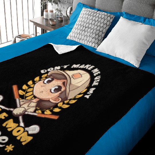 Golfing Mom Use Golf Mom Voice Baby Blankets