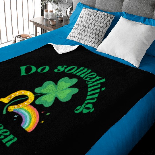 Do something green rainbow Baby Blankets