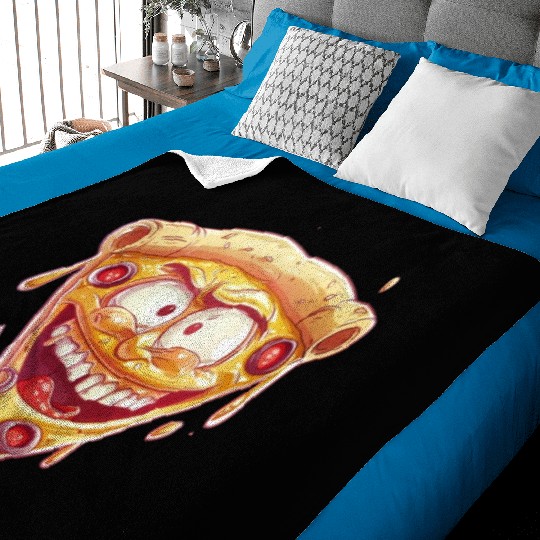 Cheesy Grinning Slice Captures Joy Baby Blankets
