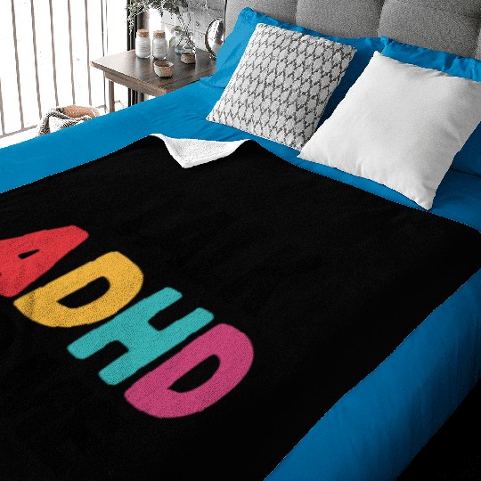 Embrace Neurodiversity Celebrate Adhd Awareness Baby Blankets