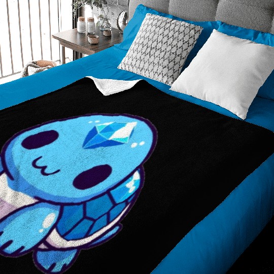 Sapphire Turtle Baby Blankets