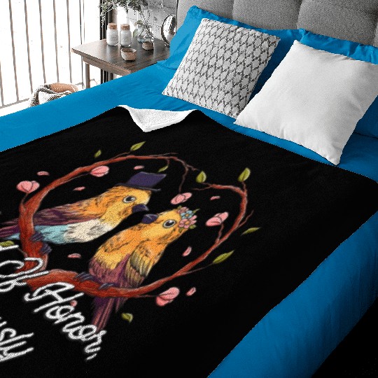 Maid Of Honor Obviously Best Woman Bridesmaid Best Baby Blankets