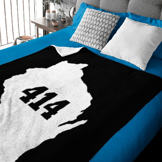 Wisconsin 414 Area Code Baby Blankets