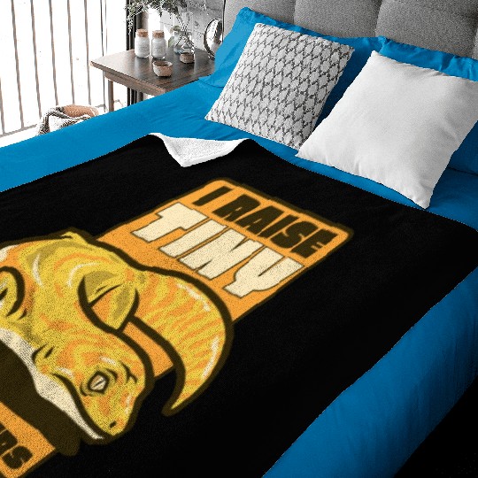 I Raise Tiny Dinosaurs Gekkota Crested Lizard Baby Blankets