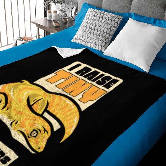 I Raise Tiny Dinosaurs Gekkota Crested Lizard Baby Blankets