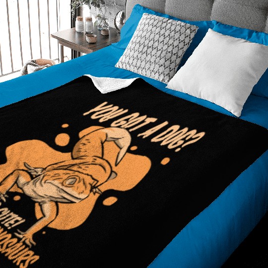 I Raise Tiny Dinosaurs Lizard Gekkota Crested Baby Blankets