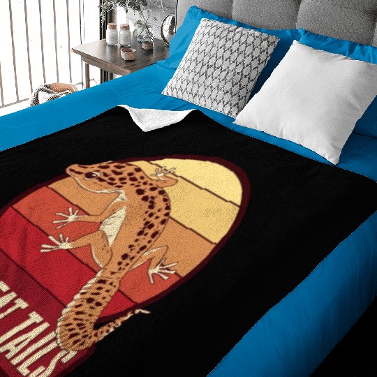 I Like Fat Tails Crested Lizard Gekkota Leopard Baby Blankets