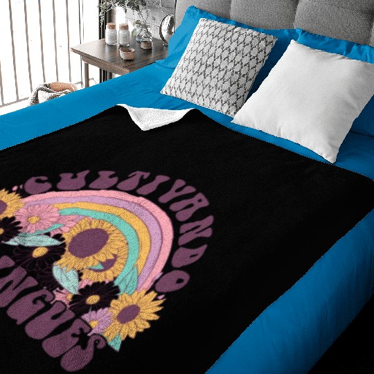 Cultivando Bilingües Spanish Teacher Baby Blankets