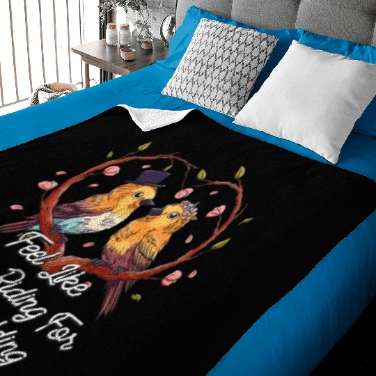 Feel Like Bike Riding For The Wedding Engagement Baby Blankets