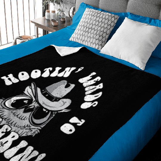 Funny Cowboy Cowgirl Hootin' Leads To Hollerin' Baby Blankets