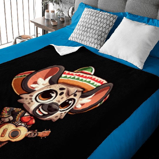 Cinco de Mayo Hyena Giraffe Mariachi Baby Blankets
