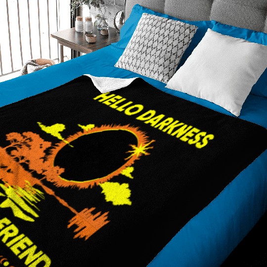Hello Darkness My Old Friend - April 8th 2024 Baby Blankets