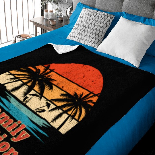 Family Vacation design Baby Blankets