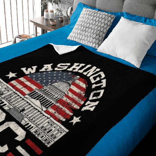 Love Washington DC USA Gift Design Idea Baby Blankets
