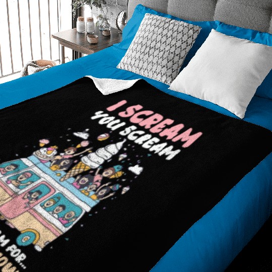 Ice Cream Lover We All Scream for… Well, You Know Baby Blankets