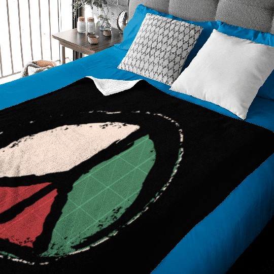 Free Palestine - Peace Symbol Baby Blankets