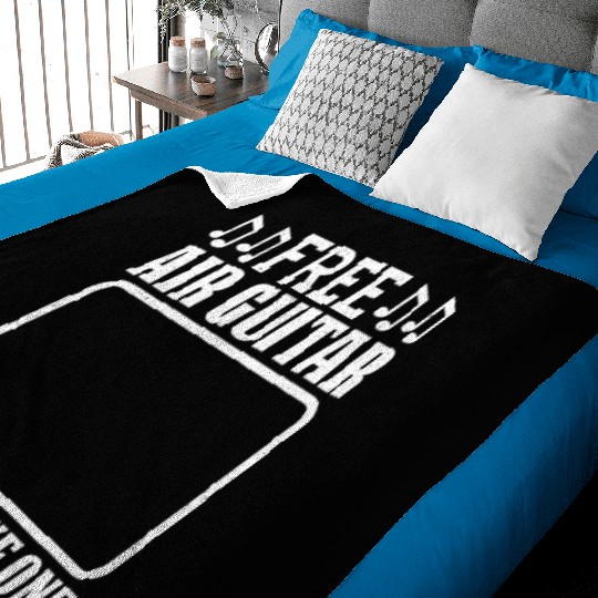 Free Air Guitar Please Take One Funny Air Guitaris Baby Blankets