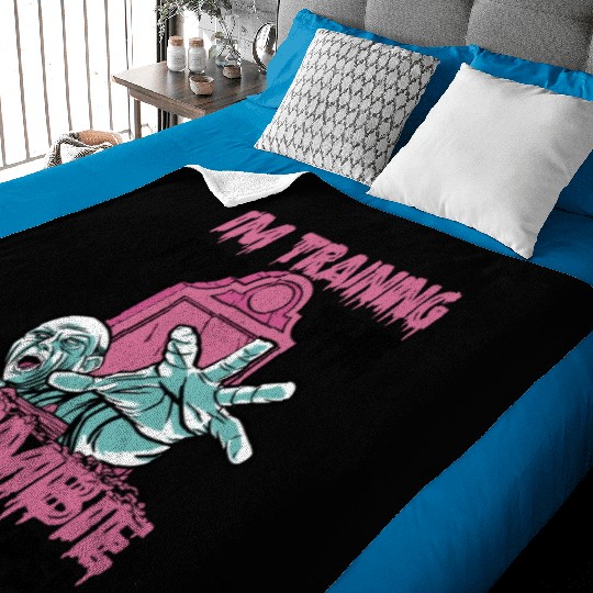 I'm Training For The Zombie Apocalypse 13 Baby Blankets