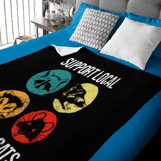 Support Local Street Cats Tropique Skunk Opossum Baby Blankets