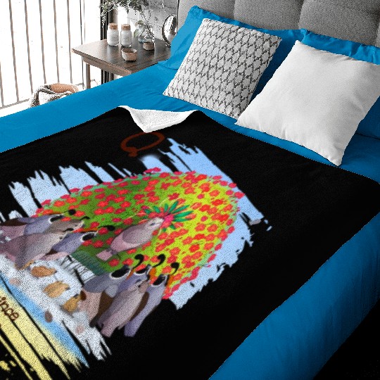 Unique Creative Cute Q Alphabet Quince Queen Quail Baby Blankets