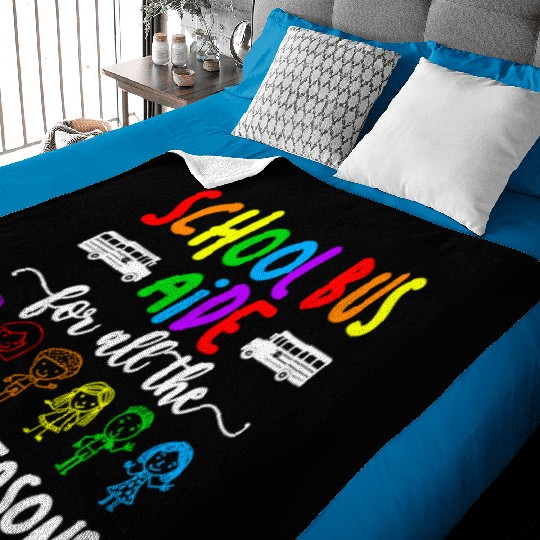 School Bus Aide For All The Little Reason Bus Aide Baby Blankets