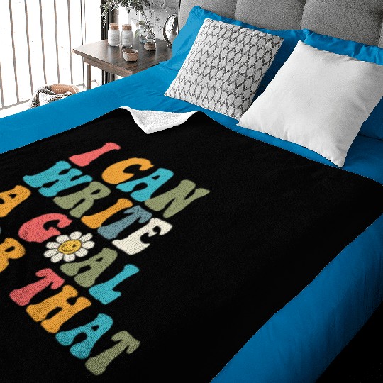 Special Education Sped Teacher I Can Write A Goal Baby Blankets