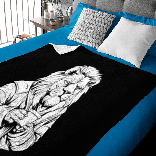 Lion Coffee Baby Blankets