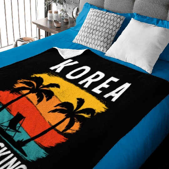 Korea Retro Adventure Wilderness Backpacking Baby Blankets