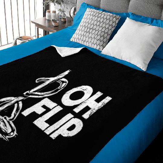 Oh Flip Funny Horseshoe Pitching Baby Blankets