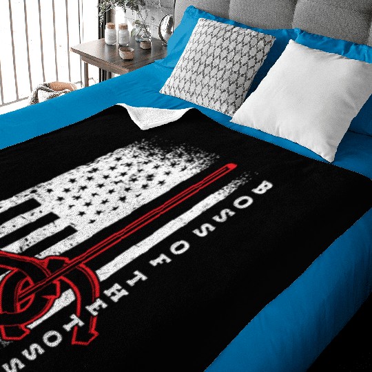 Boss Of The Toss USA Horseshoe Pitching Baby Blankets