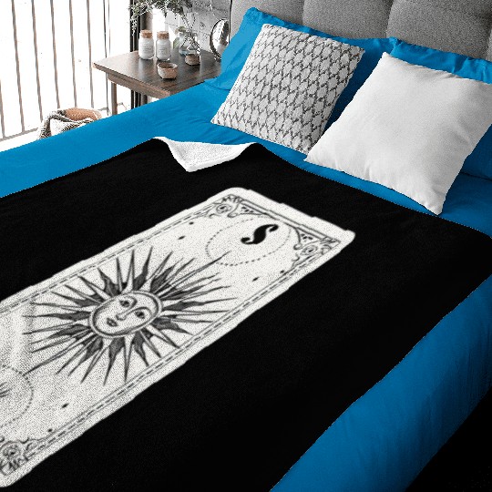 The Sun Tarot Card Reader Astrology Occult Baby Blankets