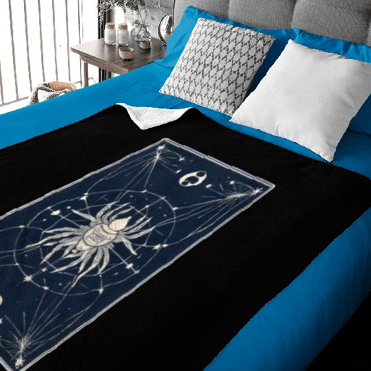 Spider Tarot Card Reader Astrology Occult Baby Blankets