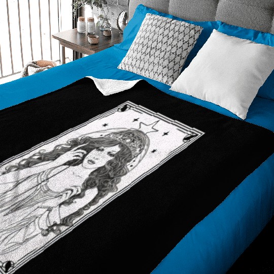 Tarot Card Astrology Occult Mystical Baby Blankets