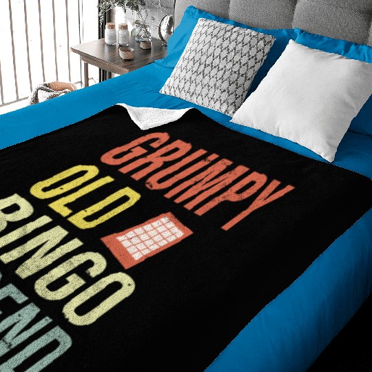 Grumpy old Bingo Legend Bingo Player Baby Blankets