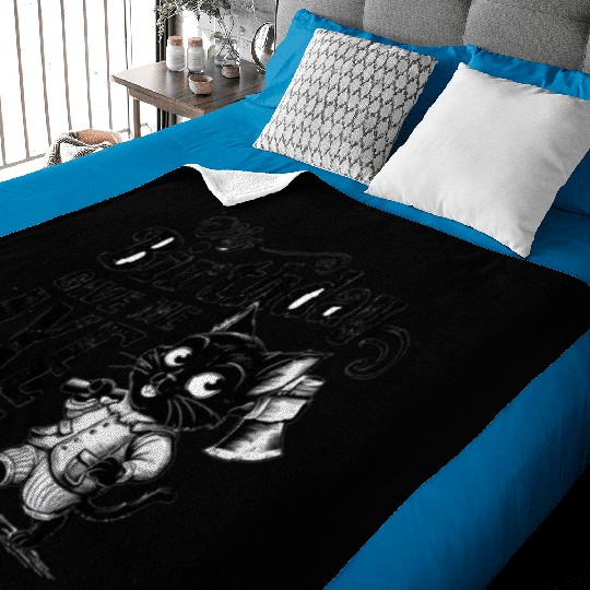 It's My Birthday Funny Axe Throwing cat Lover Baby Blankets