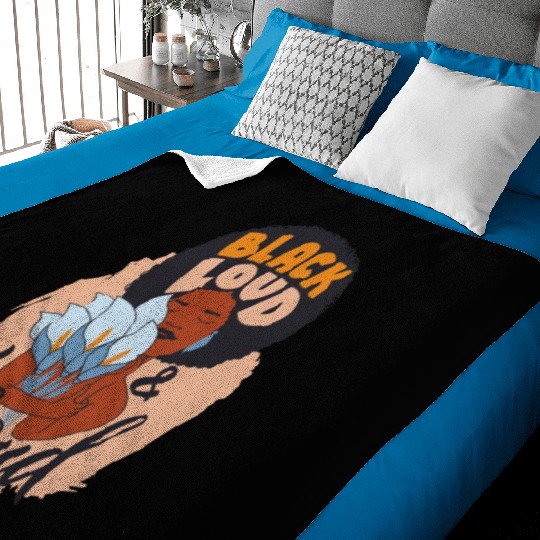 The african women hugging bouquet flowers Baby Blankets