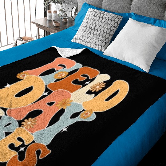 Field Day Vibes Outdoor Sunshine Flowers Baby Blankets