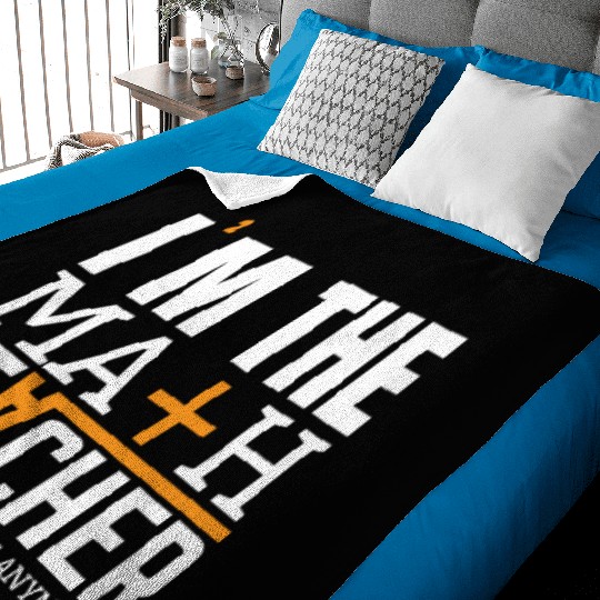 MATH TEACHER Baby Blankets DESIGN