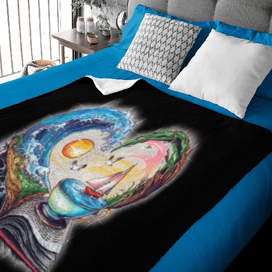 A book is an ocean of adventures. Baby Blankets